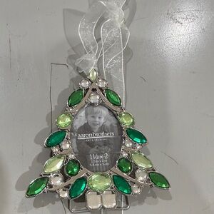 Green and Silver Tree Ornament